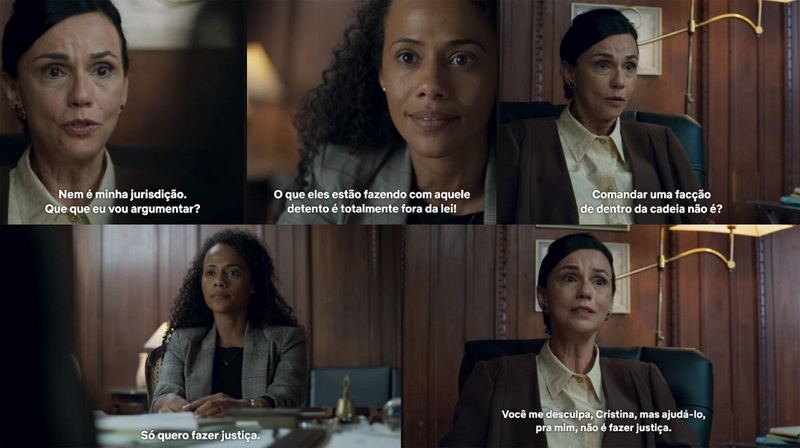 Cristina pede ajuda à promotora. (T1E1)