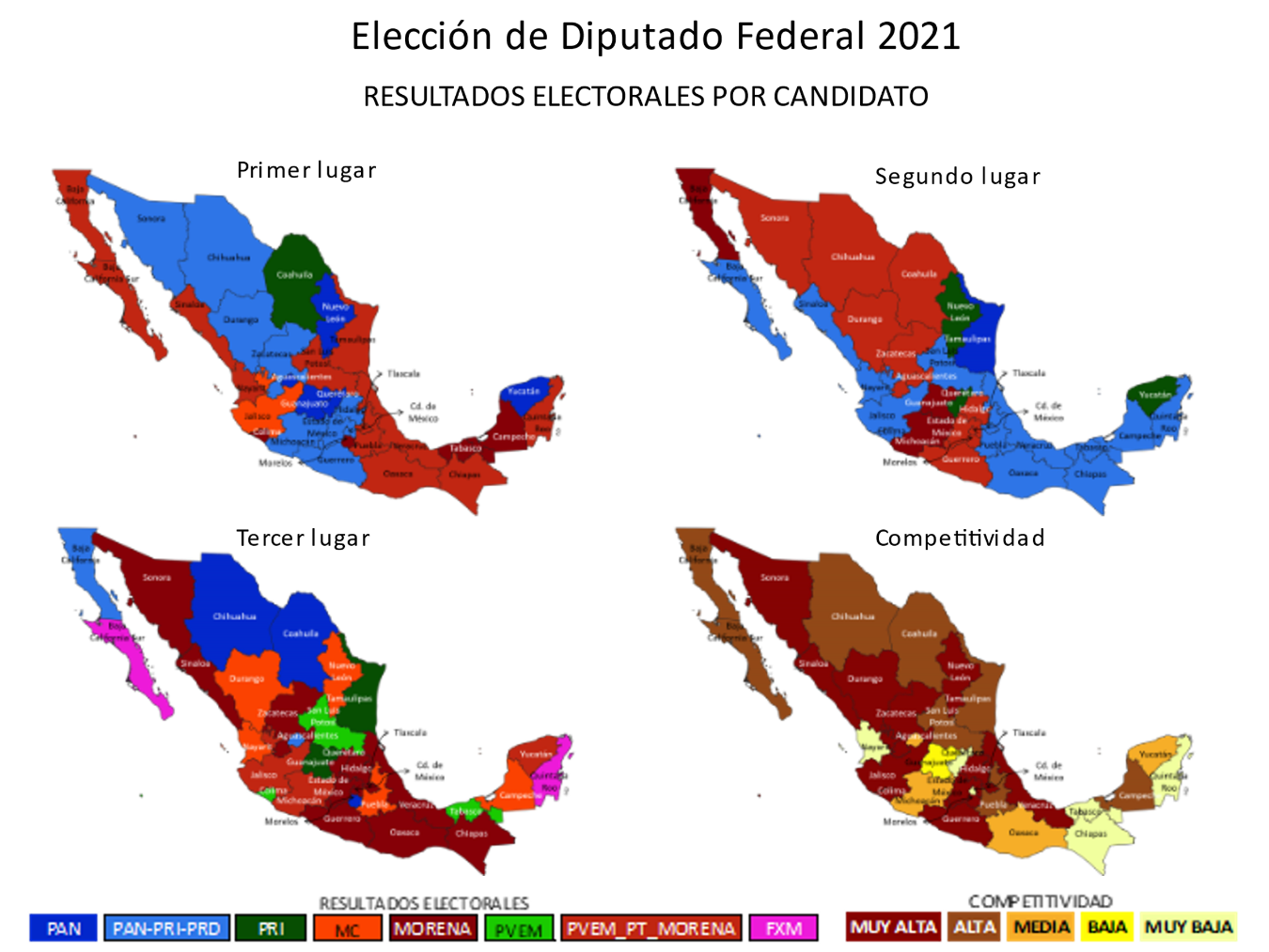 Eleccin de Diputado Federal 2021 por candidato