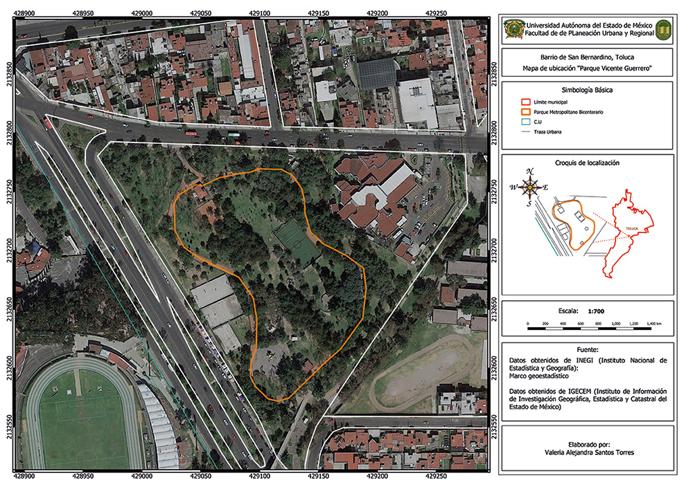 Localizacin del Parque Vicente Guerrero