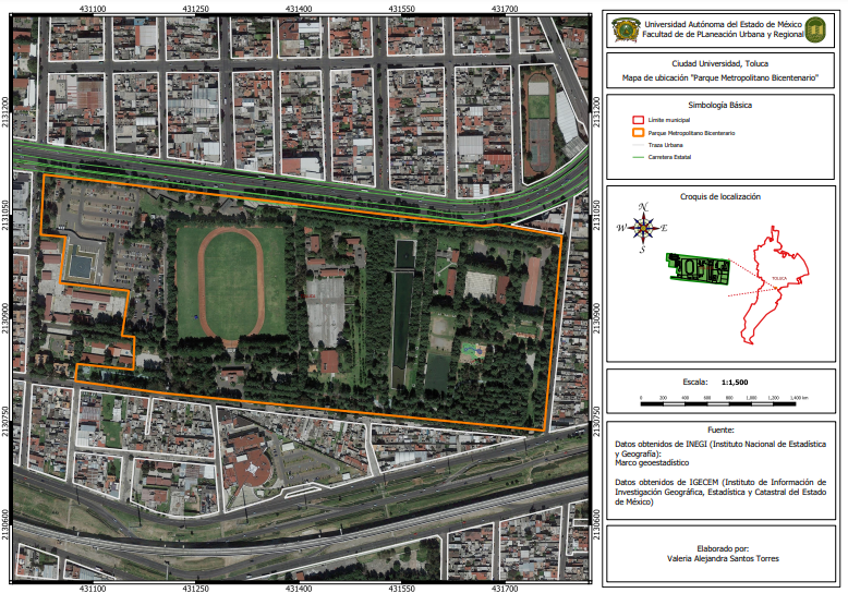 Localizacin Parque Metropolitano Bicentenario
