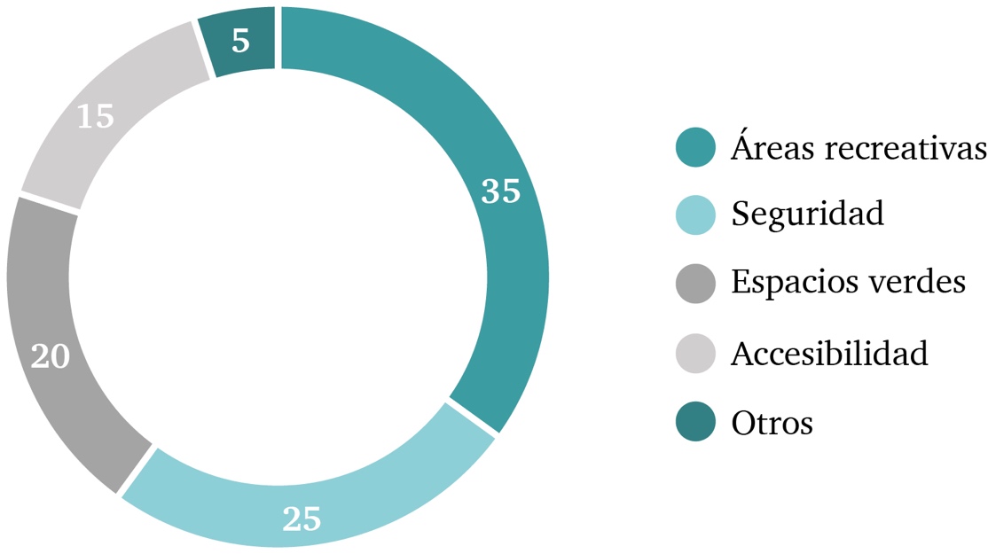 Principales necesidades de las mujeres del fraccionamiento