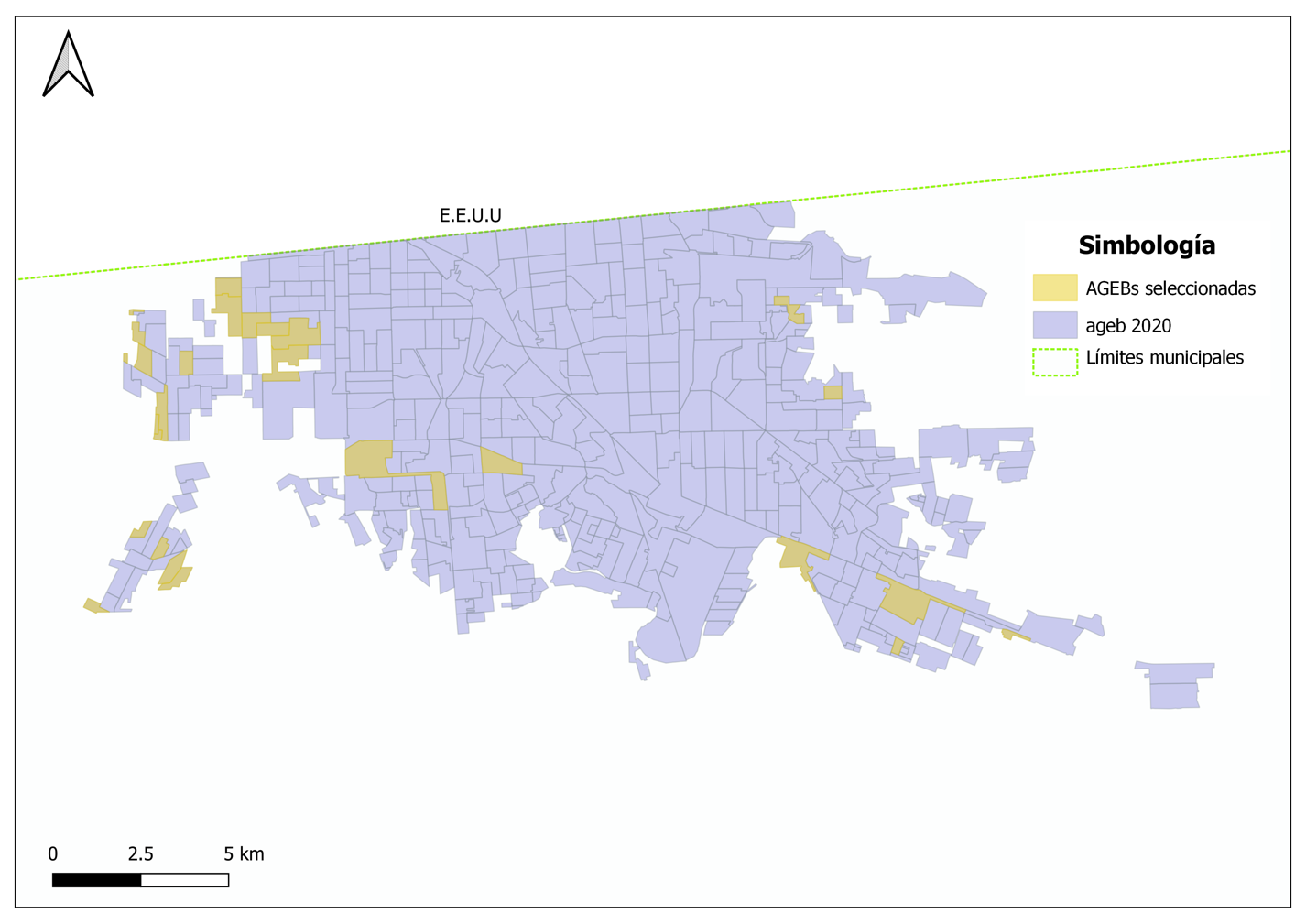 AGEBs con alto grado de marginacin en Mexicali 2020