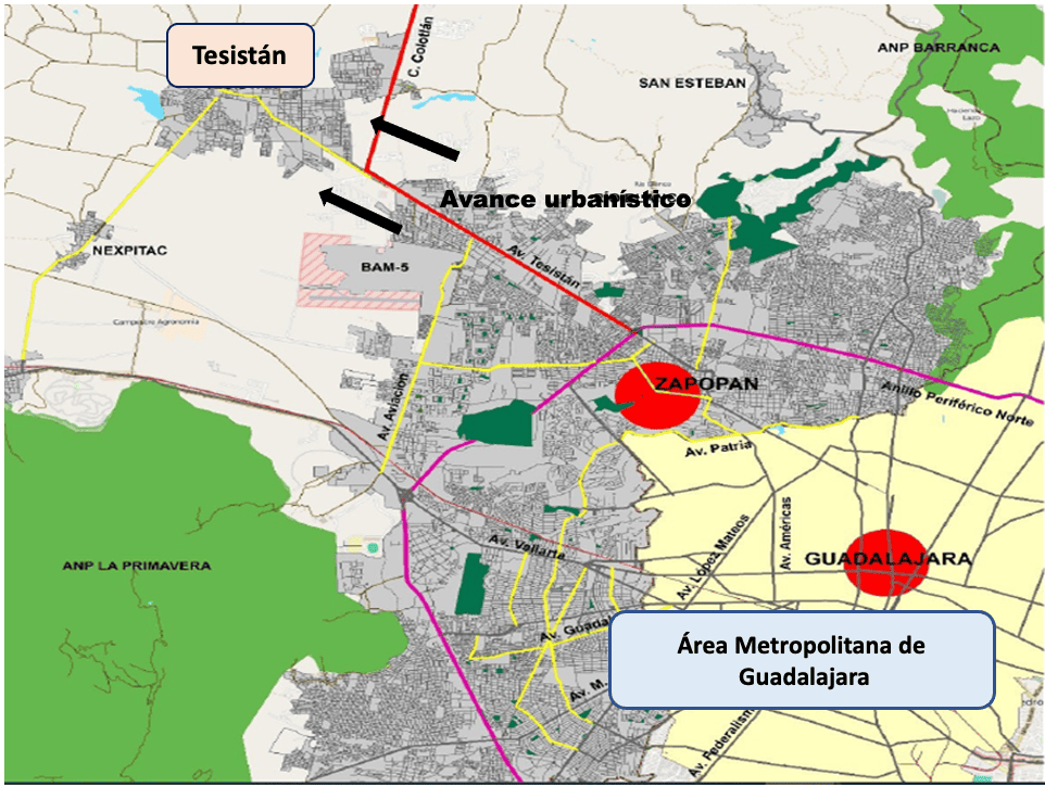 Expansi�n metropolitana en la zona noroeste