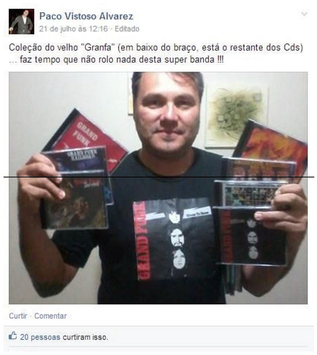  &ndash; Exibi&ccedil;&atilde;o de cole&ccedil;&atilde;o de discos de rock cl&aacute;ssico por membro da comunidade 