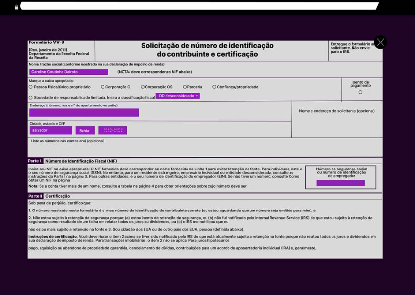 Webcam Model Application (termo de compromisso para presta&ccedil;&atilde;o de servi&ccedil;os na plataforma).