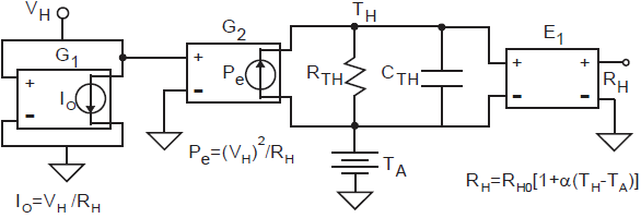 Implementaci&oacute;n del modelo el&eacute;ctrico del calentador con fuentes controladas
