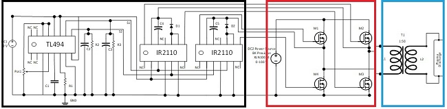 Full electric diagram of the proposed prototype
