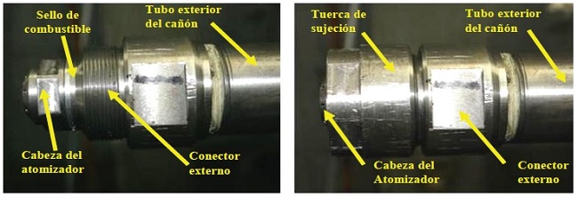 Fotograf&iacute;a de la instalaci&oacute;n de los atomizadores
								prototipo