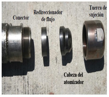 Fotograf&iacute;a del ensamble del atomizador original