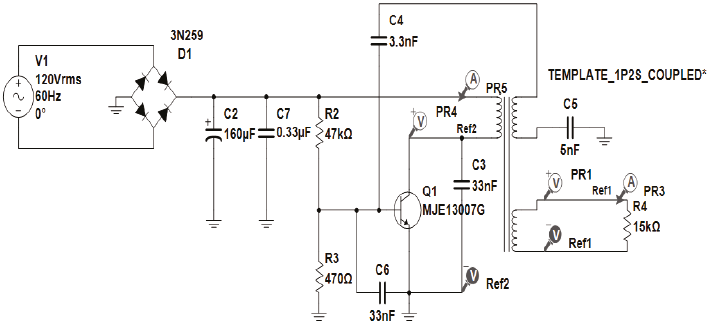 Circuito empleado en la simulaci&oacute;n