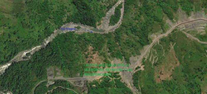 Zona de estudio en la cuenca del r&iacute;o Negro