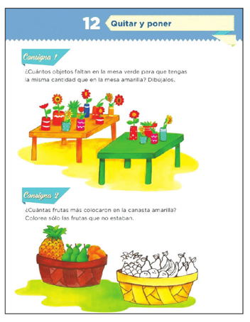 Ejemplo de tarea en el libro de texto de primaria (SEP, 2015: 29).