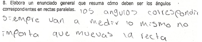 Ejemplo de generalización reconstructiva.