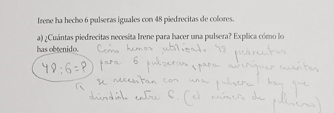 Explicación correcta dada por E10 al ítem a)