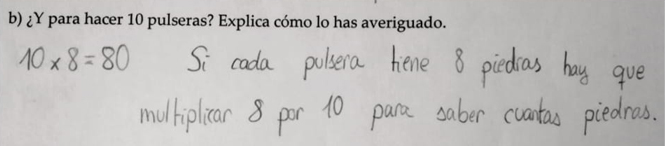 Respuesta de E5 correcta al apartado b) (identifica el valor unitario)