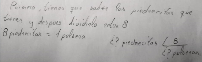 Uso del símbolo ¿? por E11 para denotar cantidades desconocidas