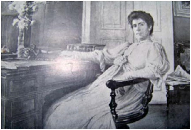 Aquarela de Rodolfo Amoedo, provavelmente executada no primeiro decênio do século XX, publicada em A Cigarra (n. 12, 1959, p. 88)