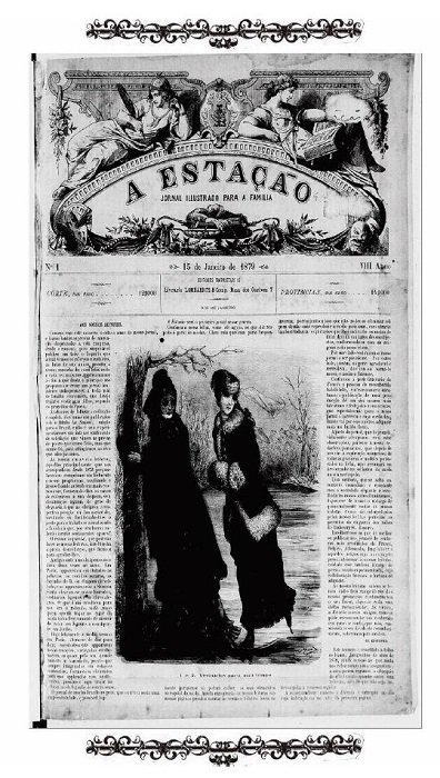 Capa de A Esta&ccedil;&atilde;o, n. 1, 1879, p. 1.