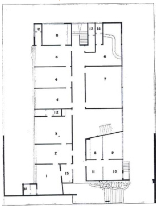 Map of the second floor.