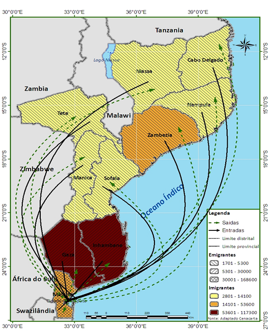 Fluxos migrat&oacute;rios internos de toda a vida - Cidade de Maputo, 2007