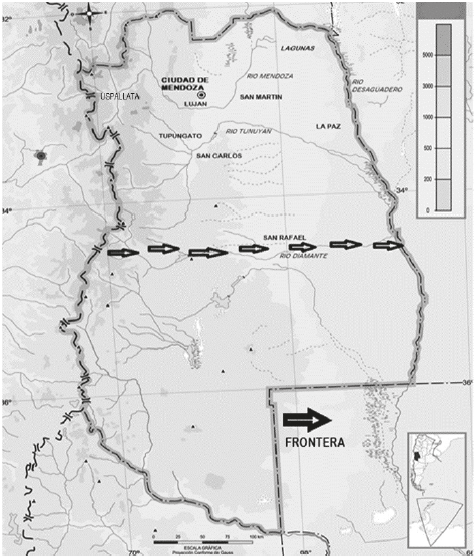Villas y poblados a comienzos de la d�cada de 1850