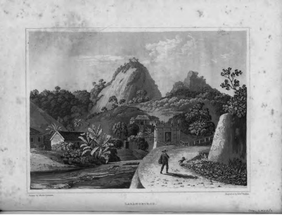 Maria Graham, “Laranjeiras”, 1821, desenho.