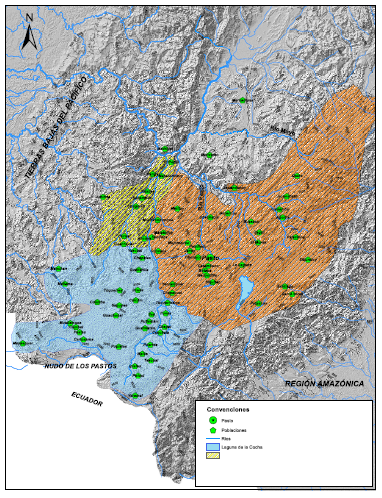 Poblaciones del distrito de Pasto y �reas adyacentes, 1535-1700.