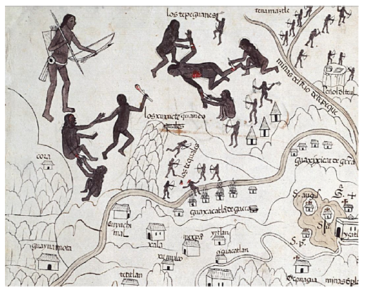 Detalle de la Pintura del Reino de la Nueva Galicia.