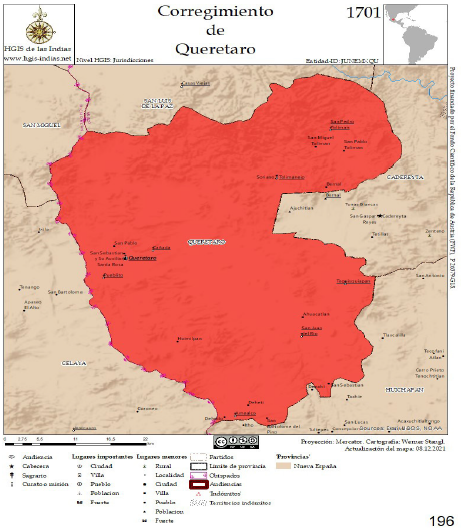 Jurisdicci�n de Quer�taro, 1701.