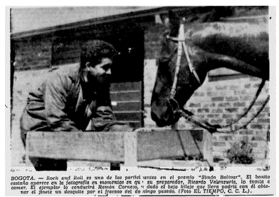 Rock And Roll, caballo famoso en Bogot�, a�o 1958.60
