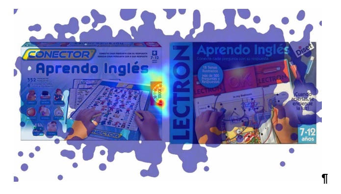 Mapa de calor por Eye Tracking de ambos juguetes.