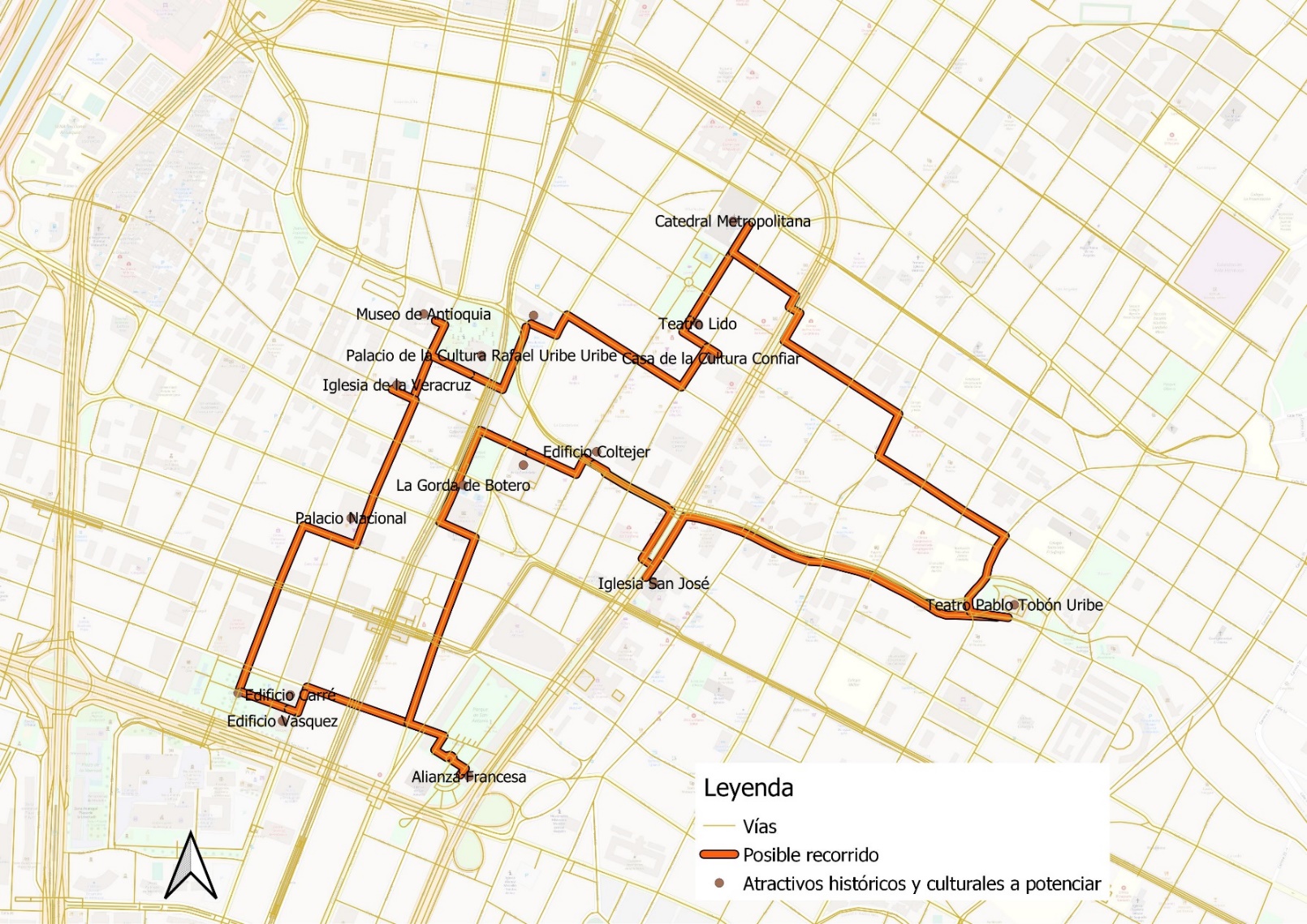 Atractivos tursticos histricos y la propuesta de recorrido