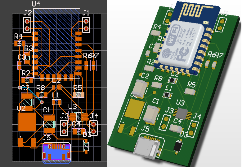 PCB of
the proposed chip for the pulse oximeter