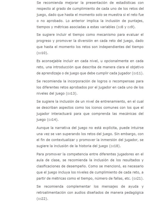 Resultado de la prueba de inspección de usabilidad según las directrices propuestas
