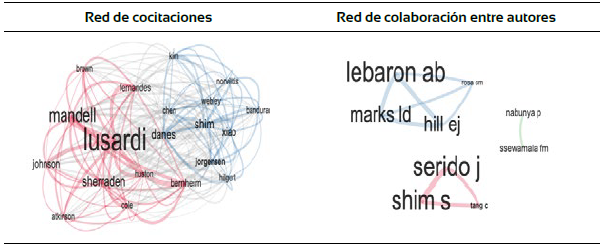 Redes de cocitaciones y de colaboraci&oacute;n entre autores