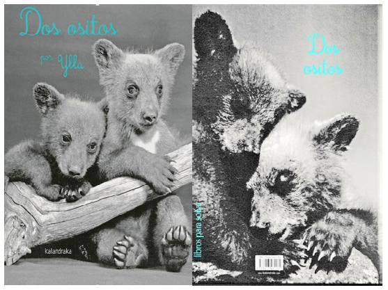 Cubierta y contracubierta de Dos ositos