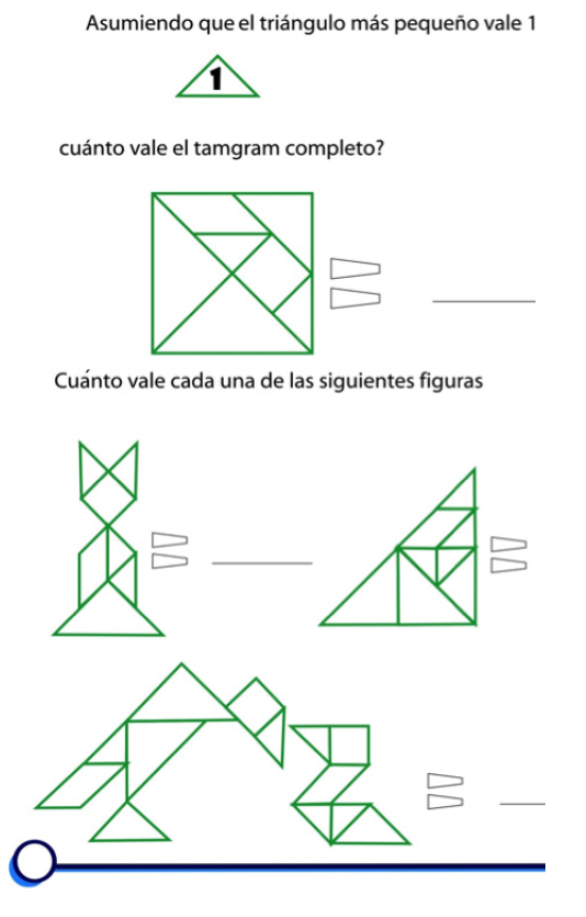Actividad de la estrategia utilizando el Tangram
