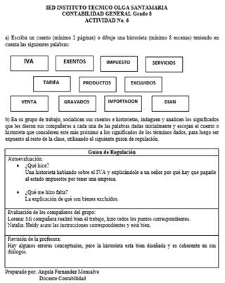 del estudiante E1 en el guion de regulación