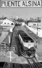 Patricio Larrambebere (1998). Puente Alsina. Acrílico sobre tela 150x90 cm