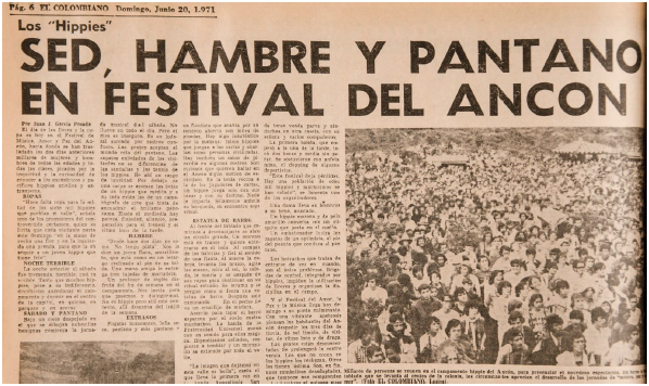 Los &ldquo;Hippies&rdquo;: sed, hambre y pantano en el Festival del anc�n.