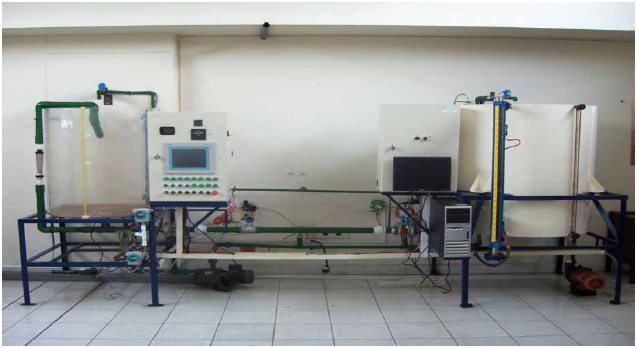 Banco experimental de fluidos.