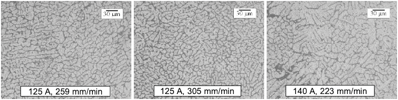 Optical micrographs of FZ, etched HF 2 %, magnification
200X.