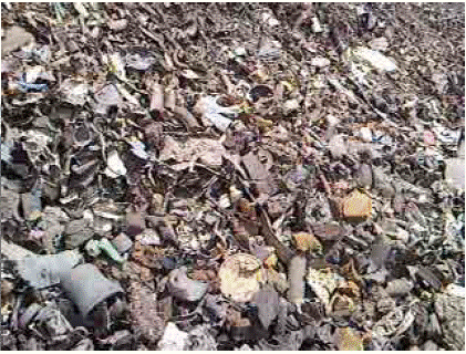 Material composing the waste. Source: SIDENAL S.A.