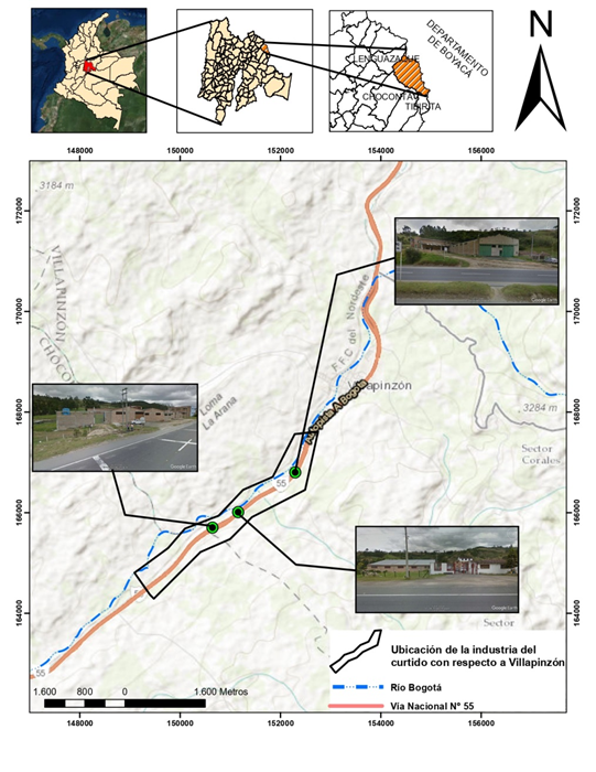 Ubicaci&oacute;n de Villapinz&oacute;n y la industria del curtido