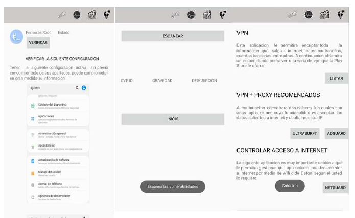 Modules 1,2,3; Scanner; Root.