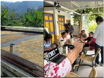 In the case study, the technology developers met with women from the association to validate the IoT-based technology.