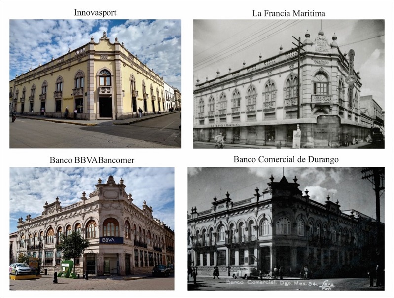 Ejemplo de reproducci&oacute;n de fachadas de antiguos inmuebles.