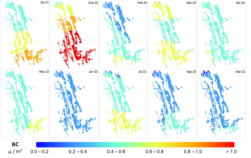 Carbono negro (BC) en la zona ca&ntilde;era de San Luis Potos&iacute;.