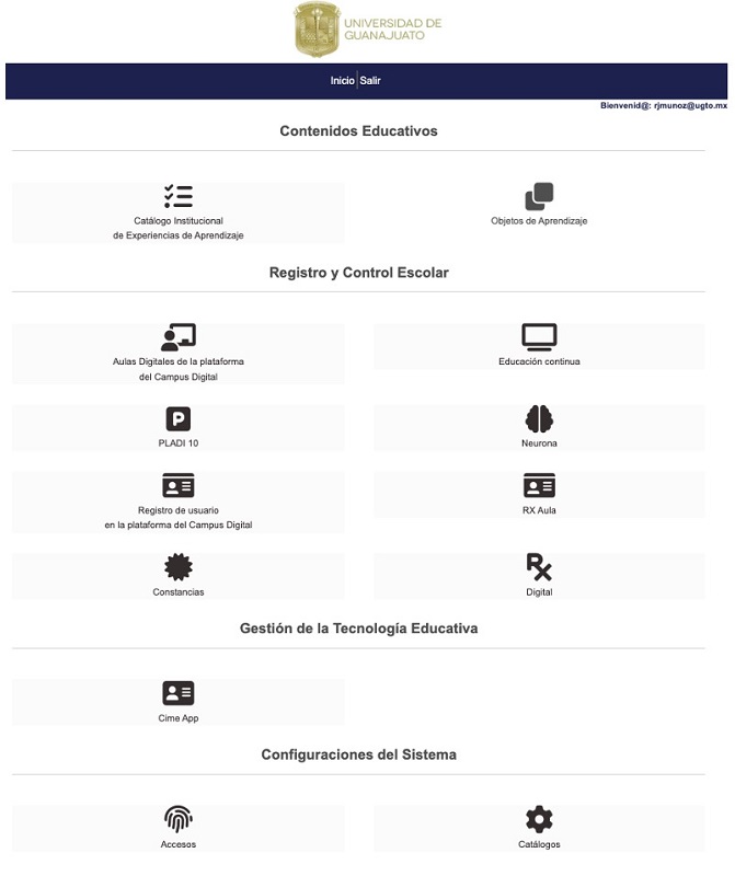 Página de inicio del SIDigital
