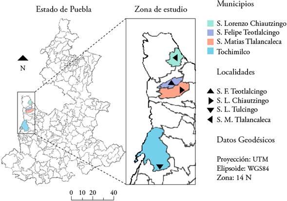 Ubicación de la zona de estudio
